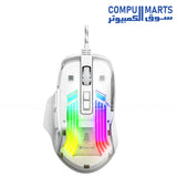 ONIKUMA CW923 Transparent RGB Wired Gaming Mouse – 7 Buttons – 12800 DPI – Customizable Backlight