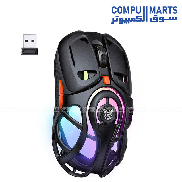 ONIKUMA DM02 2.4G Wireless Gaming Mouse Grey Optical Sensor