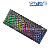 ONIKUMA G32 RGB backlit keyboard with multicolor lighting and ABS keycaps for desktop and laptop use in Egypt