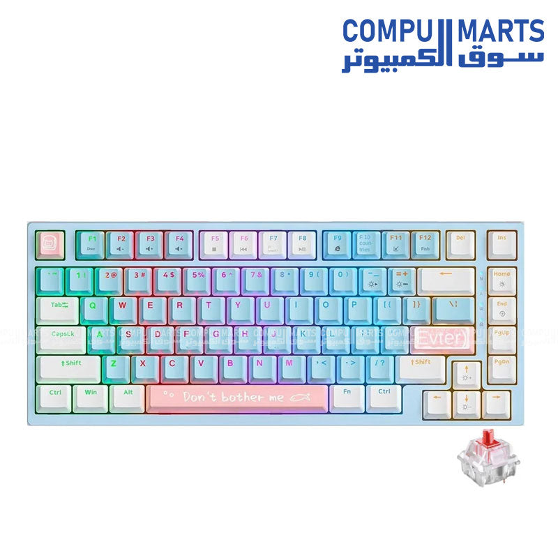 ONIKUMA G52 Mechanical Keyboard White x Blue
