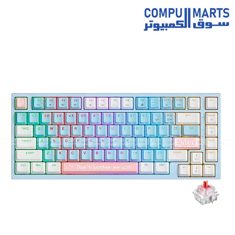 ONIKUMA G52 Mechanical Keyboard White x Blue