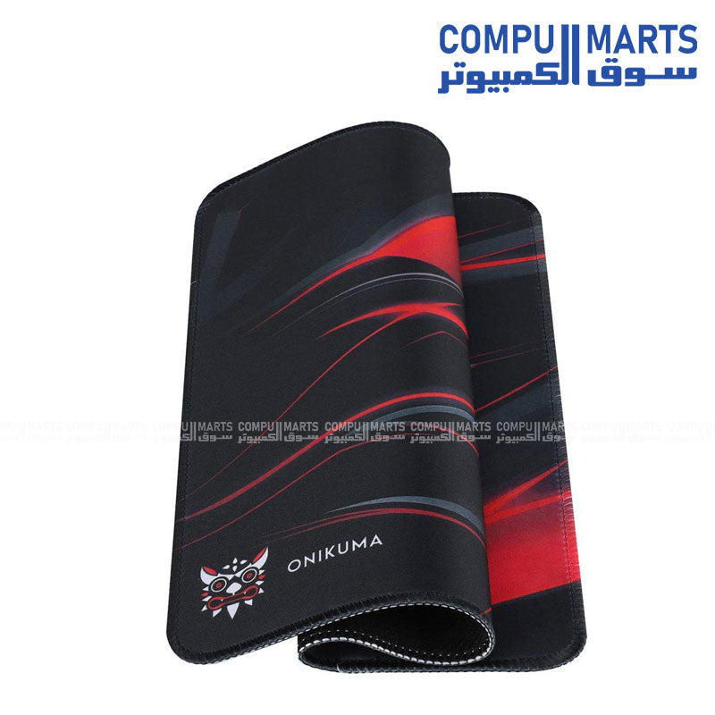 ONIKUMA -MP002 -Gaming -Mouse -Pad 350×300×2 mm -Black/Red- anti-slip base, stitched edges