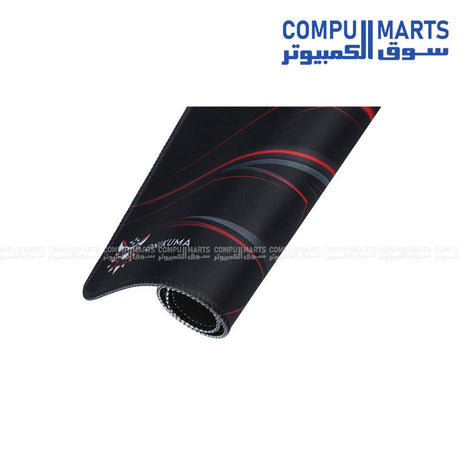ONIKUMA -MP002 -Gaming -Mouse -Pad 350×300×2 mm -Black/Red- anti-slip base, stitched edges