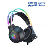 ONIKUMA X15 PRO RGB gaming headset with USB and 3.5mm connectivity
