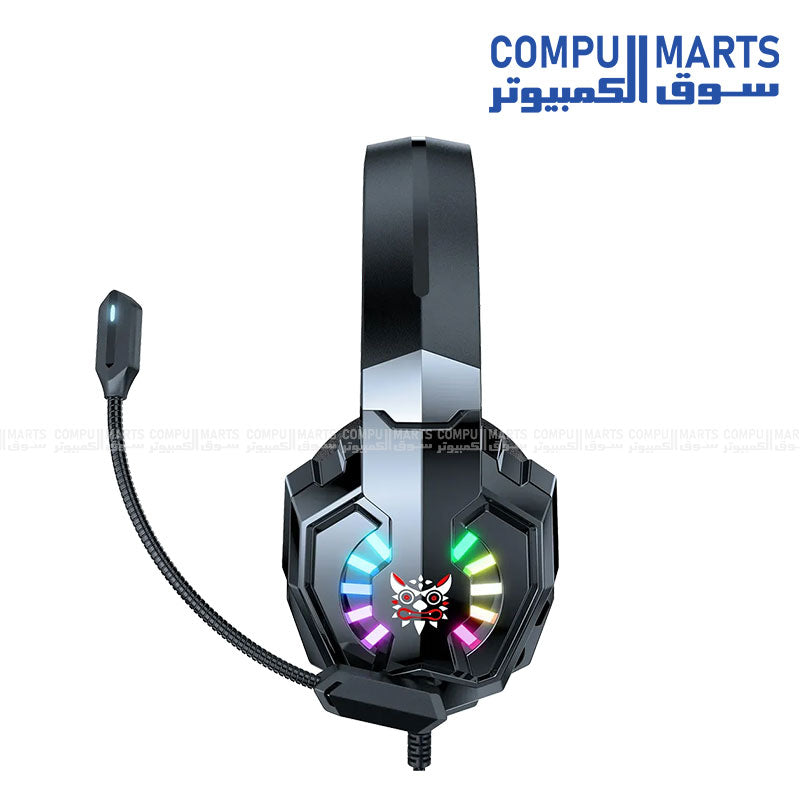 ONIKUMA X32 Gaming Headset with USB RGB Lighting and 3.5mm Stereo Audio and Mic Plug