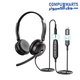 ONIKUMA X81 headset with immersive surround sound, noise-cancelling mic, LED light, memory foam ear cushions, and USB-C USB 3.5mm connectivity for PC Laptop PS5 PS4 Xbox and Switch