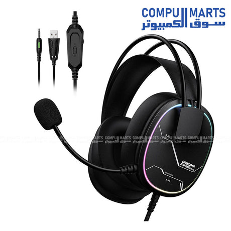 ONIKUMA X91 RGB Gaming Headset with HD Mic USB 3.5mm Black Egypt