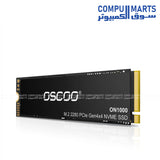 OSCOO ON1000 1TB NVMe PCIe Gen4 x4 SSD M.2 2280 5200MBs internal solid state drive