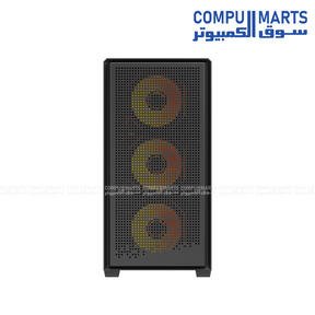 DarkFlash C365 E-ATX PC Case with GP650 650W power supply and three L17 120mm fans and Mesh front panel