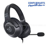 ONIKUMA K9 gaming headset with 2.4M cord