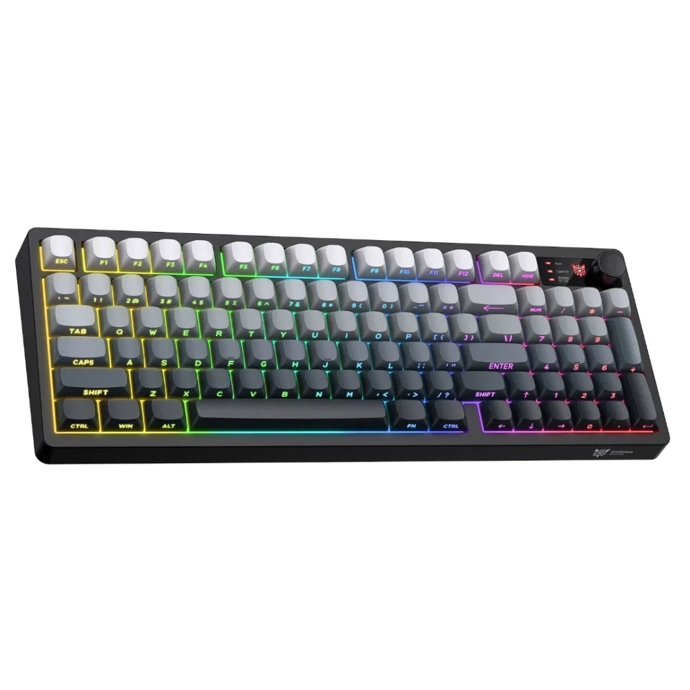 : ONIKUMA MT902 Wireless Gaming Keyboard Tri-Mode Bluetooth 5.0 2.4GHz USB-C Wired Black