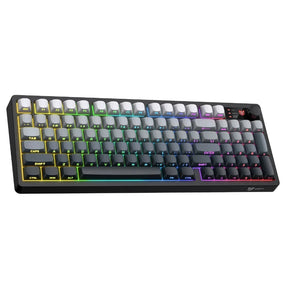 : ONIKUMA MT902 Wireless Gaming Keyboard Tri-Mode Bluetooth 5.0 2.4GHz USB-C Wired Black