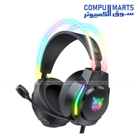 Onikuma X26 RGB Wired Gaming Headset 50mm USB 3.5mm Black Egypt