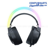 Onikuma X26 RGB Wired Gaming Headset 50mm USB 3.5mm Black Egypt
