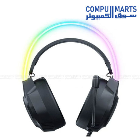 Onikuma X26 RGB Wired Gaming Headset 50mm USB 3.5mm Black Egypt