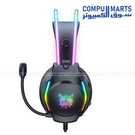 Onikuma X26 RGB Wired Gaming Headset 50mm USB 3.5mm Black Egypt