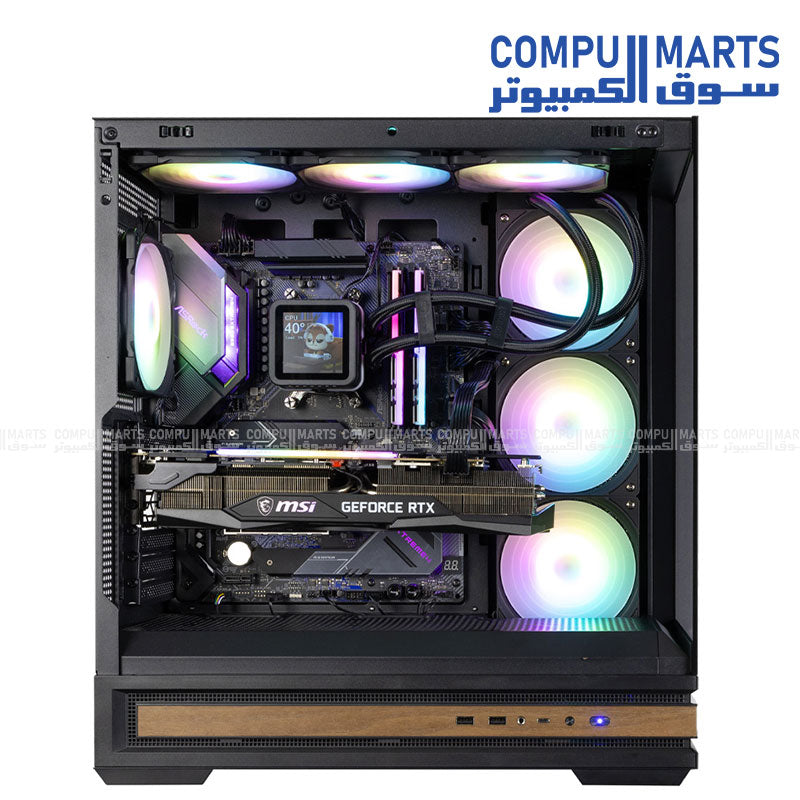 ZALMAN P40 NAMU ATX Case Tempered Glass High Airflow USB-C 360mm Radiator Support Gaming PC Egypt