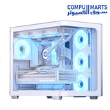 AeroCool P500C – Mid-Tower Gaming Case – ARGB Fans – Tempered Glass – ATX
