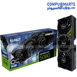 PALIT RTX 5080 GAMING PRO OC 16GB GDDR7 GRAPHICS CARD
