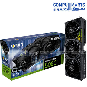 PALIT RTX 5080 GAMING PRO OC 16GB GDDR7 GRAPHICS CARD