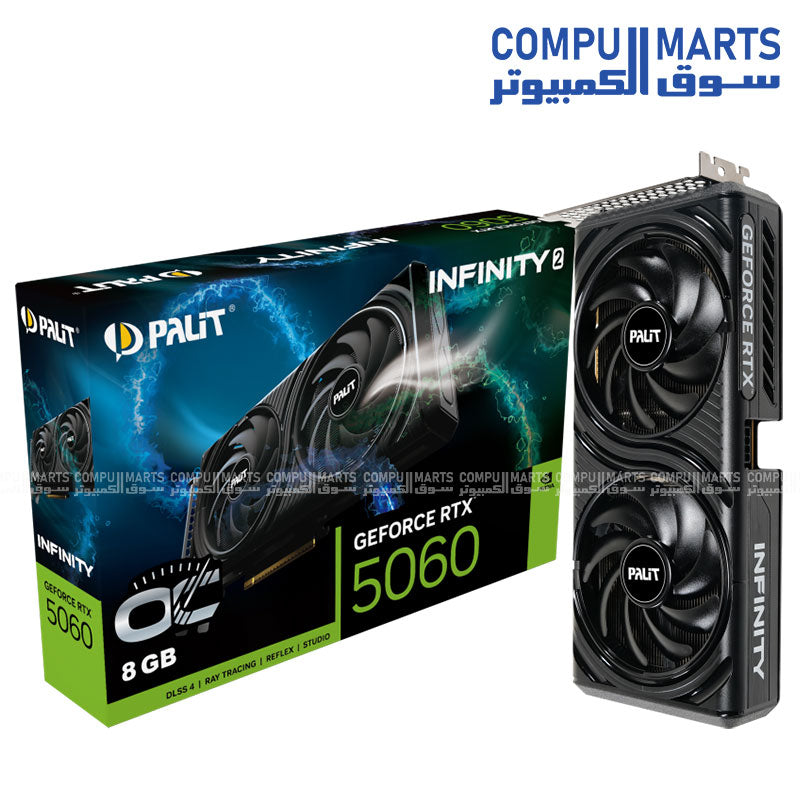 Palit RTX 5060 Infinity 2 OC – Graphics Card – Palit – 8GB GDDR7 DLSS 4 PCIe 5.0