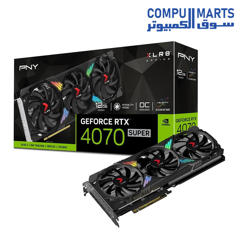 PNY GeForce RTX 4070 Super 12GB XLR8 Gaming Verto Epic-X RGB