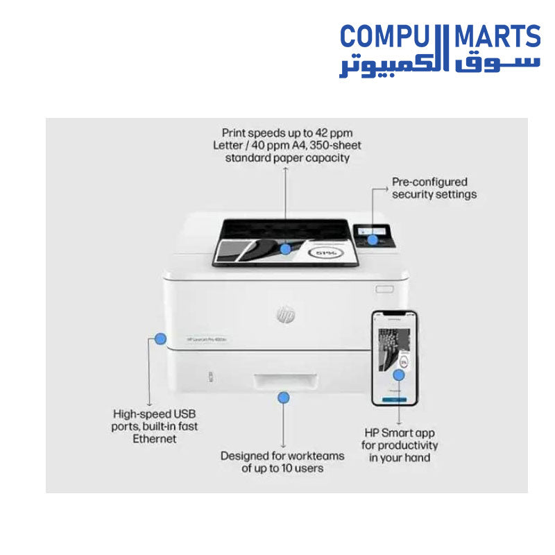 Laser-Jet-Pro-4003n-Printer-HP-WirelessPrinter