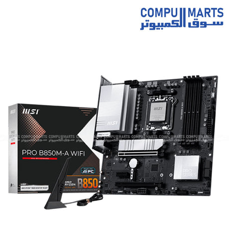 MSI PRO B850M-A WIFI AM5 DDR5 Wi-Fi 7 motherboard