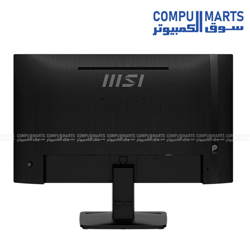 MSI 23.8 inch flat IPS display with 1500:1 contrast ratio, Adaptive-Sync support, HDR Ready compatibility and built-in 2W dual speakers