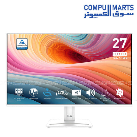 MSI PRO MP275W E2 QHD 27 inch IPS Monitor 100Hz Business Display in Egypt