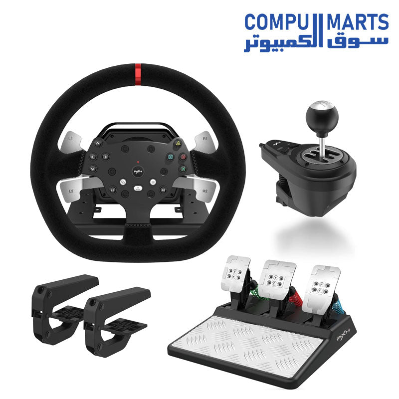 Ps 5 Rgt Racing Wheel PXN V10 Racing Wheel with Pedals and Shifter - Racing Wheel for PC, PS ...