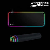 Pad Mouse TechnoZone Gaming RGB 30×70 cm flexible gaming mouse pad with customizable RGB lighting modes