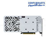 Palit RTX 5060 Ti White OC cooling system twin 95mm fans copper heatpipe 0dB tech GPU closeup Egypt