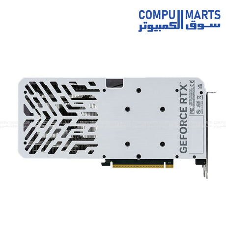 Palit RTX 5060 Ti White OC cooling system twin 95mm fans copper heatpipe 0dB tech GPU closeup Egypt