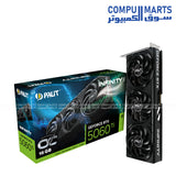 Palit RTX 5060 Ti Infinity 3 OC 16GB GDDR7 2662MHz compact dual fan PCIe 5.0 graphics card SFF design Egypt