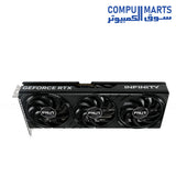 Palit RTX 5060 Ti Infinity 3 OC rear HDMI 2.1b DisplayPort 2.1b connectivity multi monitor GPU Egypt