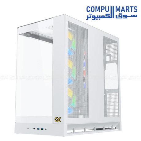 Xigmatek Pano II Air – Mid Tower High Airflow PC Case – E-ATX – Vertical GPU – Egypt
