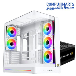 Xigmatek gaming hardware bundle including Pano II Air chassis paired with PRIME M 850W 80 Plus Gold certified power supply unit