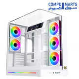 Xigmatek Pano II LCD – Mid Tower Gaming Case – E-ATX – Vertical GPU – Egypt
