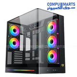 Xigmatek Pano II LCD – Mid Tower Gaming Case – E-ATX – Vertical GPU – Egypt
