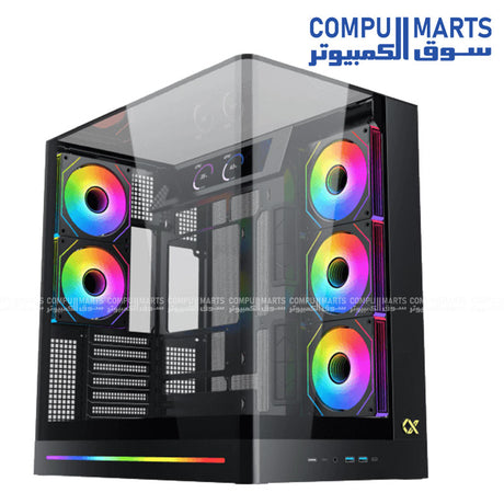 Xigmatek Pano II LCD – Mid Tower Gaming Case – E-ATX – Vertical GPU – Egypt