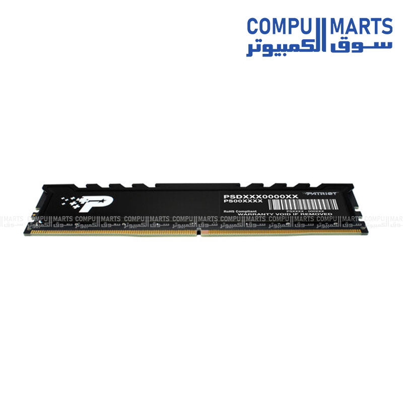 Patriot 24GB DDR5 5600MHz UDIMM CL46 RAM with Aluminum Heatshield – Available in Egypt