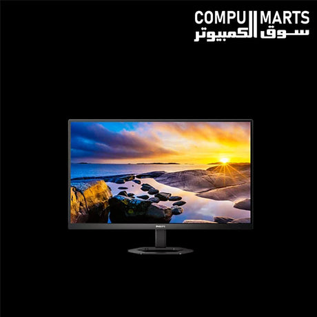 Philips 27E1N5800E 27-inch 4K UHD monitor with a sleek black textured finish, IPS display, 3840 x 2160 resolution, and anti-glare screen.