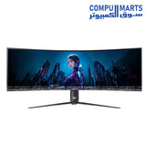 Acer Predator Z Curved Gaming MiniLED Monitor Z57A White front view available at Compumarts Egypt