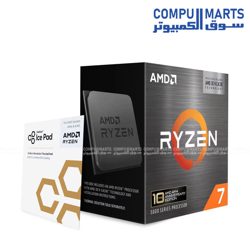 Processor AMD Ryzen 7 5800X3D 8-core, 16-Thread with AMD 3D V-Cache Technology
