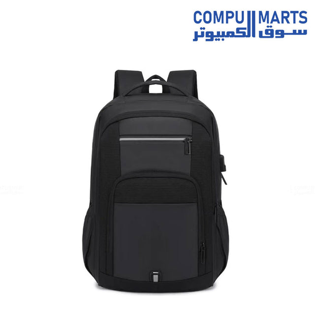 Rahala RAL-619 15.6 Inch Laptop Backpack Black