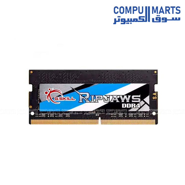 G.SKILL Ripjaws 8GB DDR4 2666MHz SO-DIMM laptop memory module model F4-2666C18S-8GRS