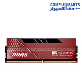 Twinmos DDR5 16GB 6000MHz RGB Gaming RAM with Aluminium Heat Spreader