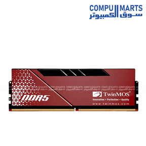 Twinmos DDR5 16GB 6000MHz RGB Gaming RAM with Aluminium Heat Spreader