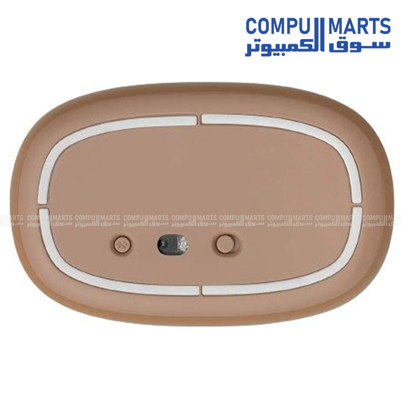 RAPOO M650 Brown silent mouse with 4 buttons